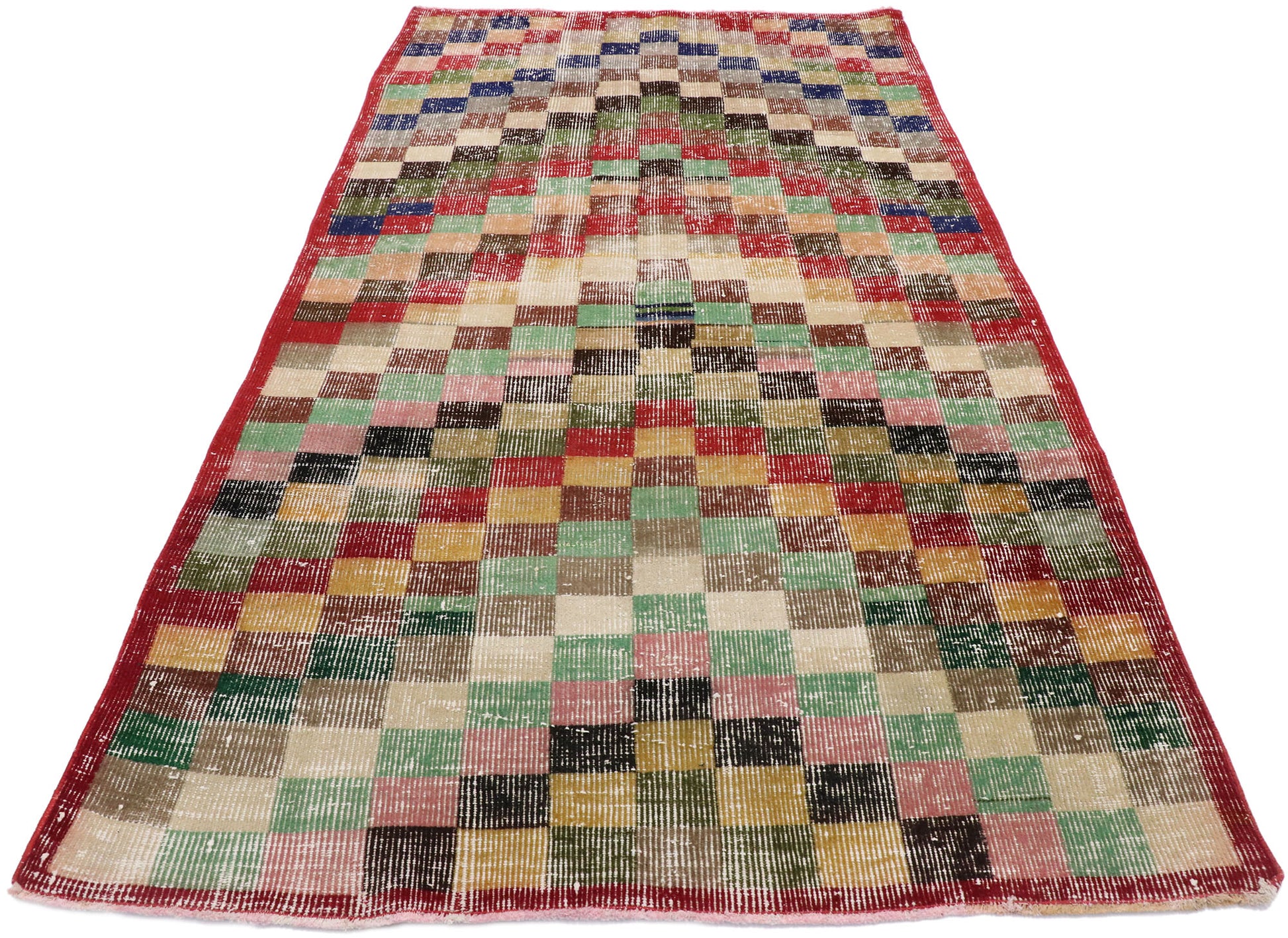4 x 7 Vintage Turkish Sivas Rug 53368
