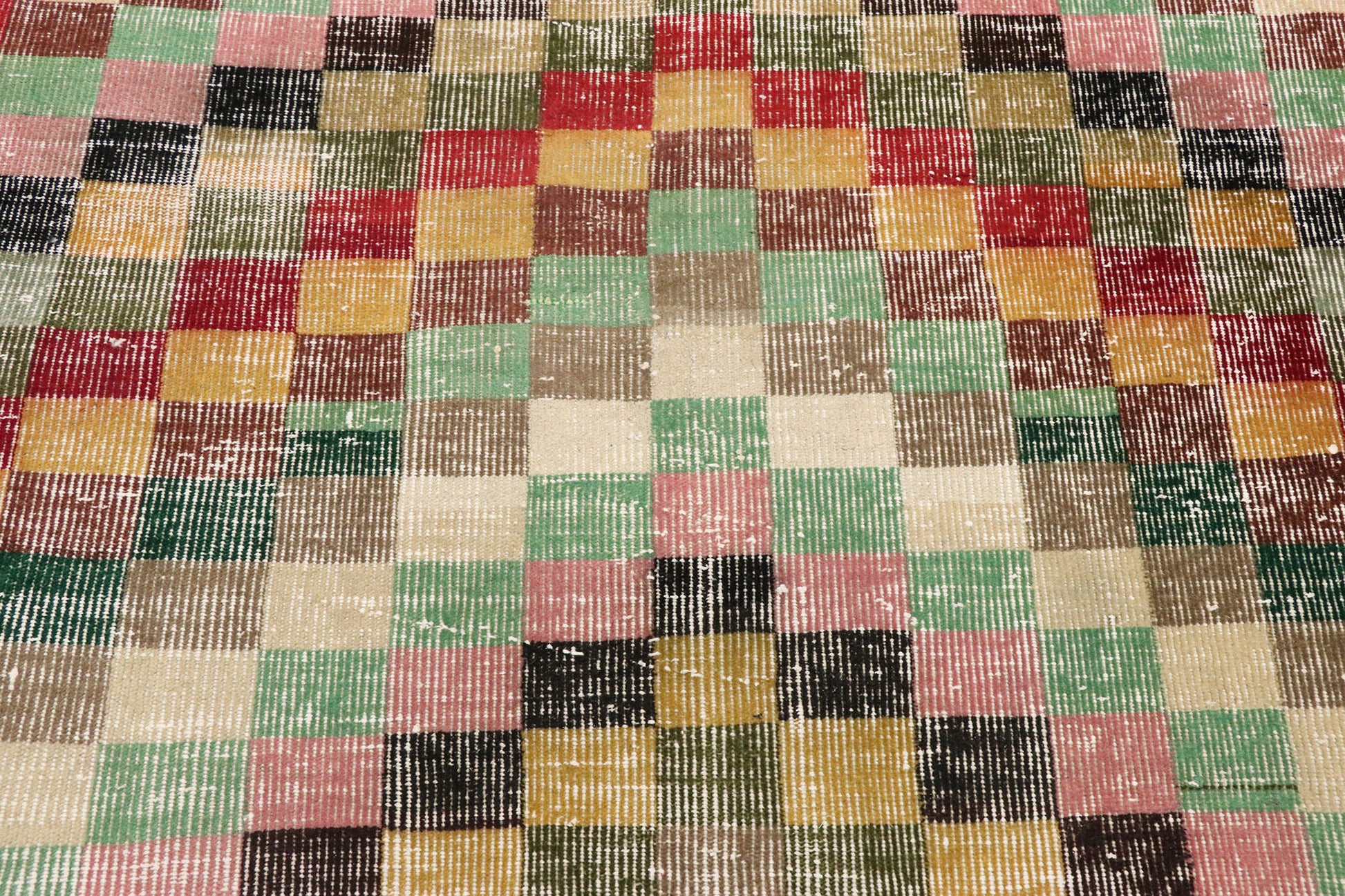4 x 7 Vintage Turkish Sivas Rug 53368