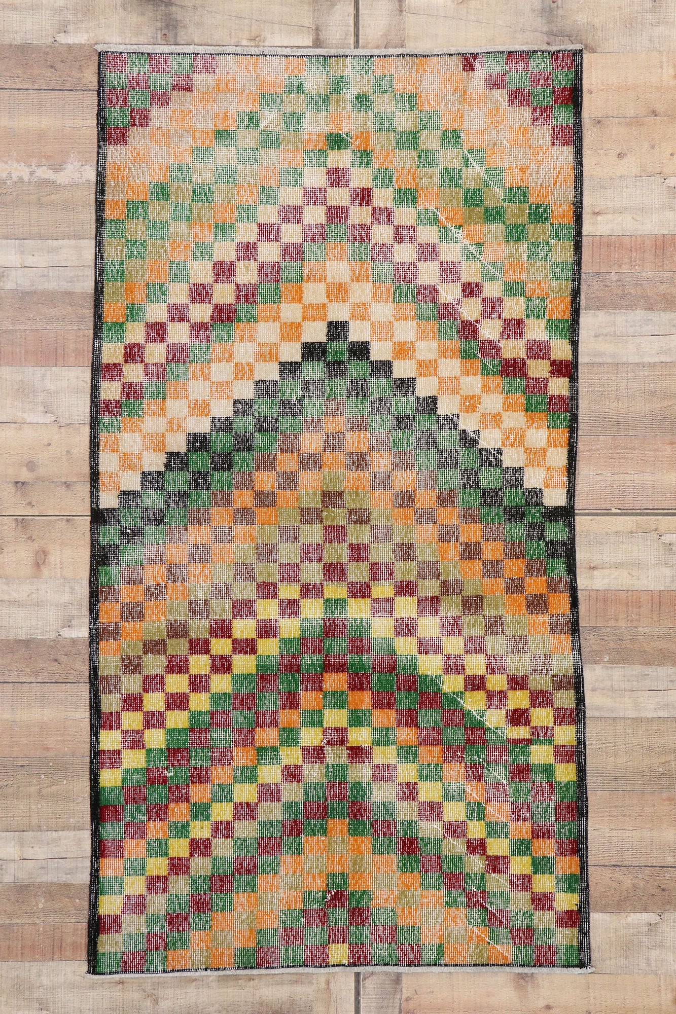 4 x 7 Vintage Turkish Sivas Rug 53370