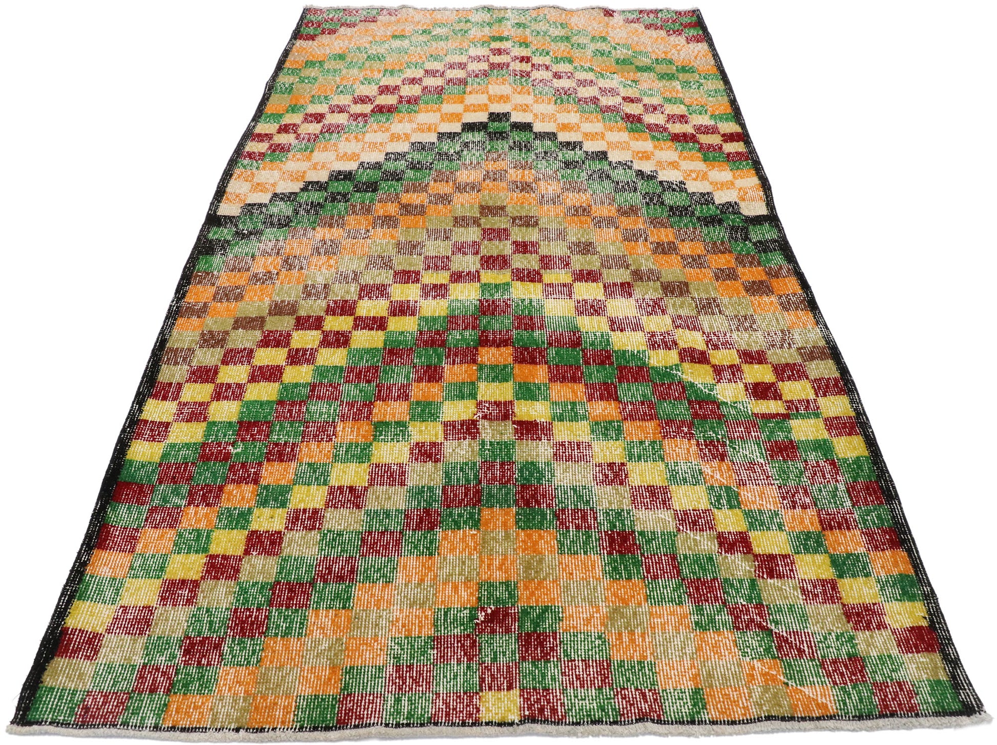 4 x 7 Vintage Turkish Sivas Rug 53370