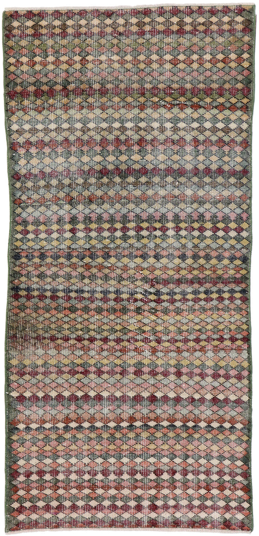 3 x 6 Vintage Turkish Sivas Rug 53371