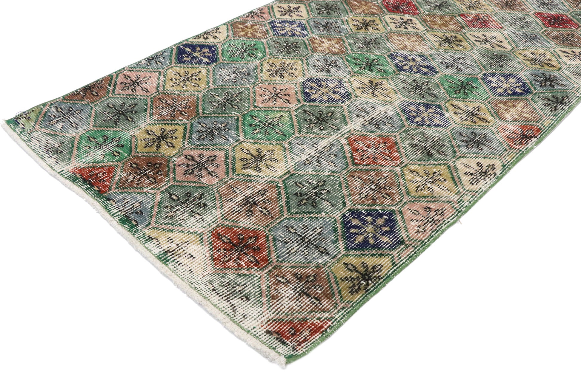 3 x 6 Vintage Turkish Sivas Rug 53372