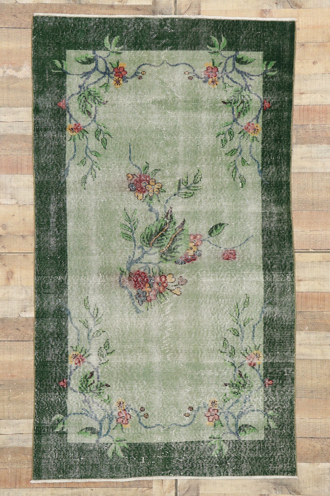 4 x 6 Vintage Turkish Sivas Rug 53373