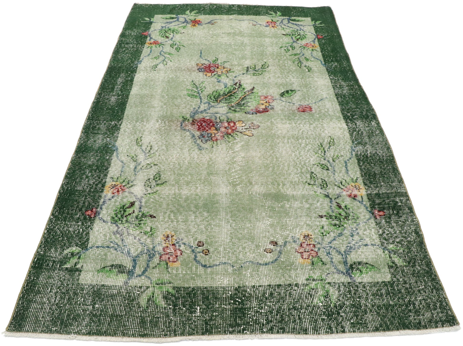 4 x 6 Vintage Turkish Sivas Rug 53373
