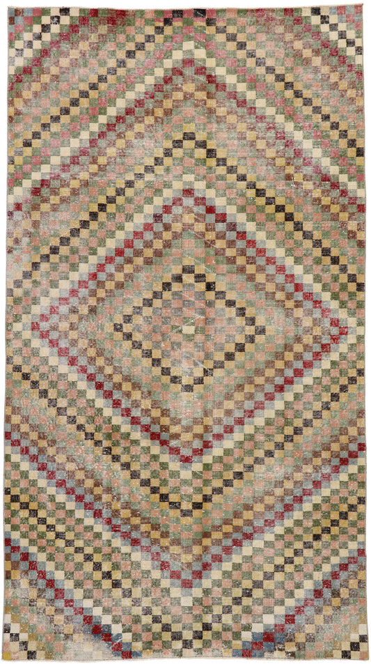 6 x 10 Vintage Turkish Sivas Rug 53376