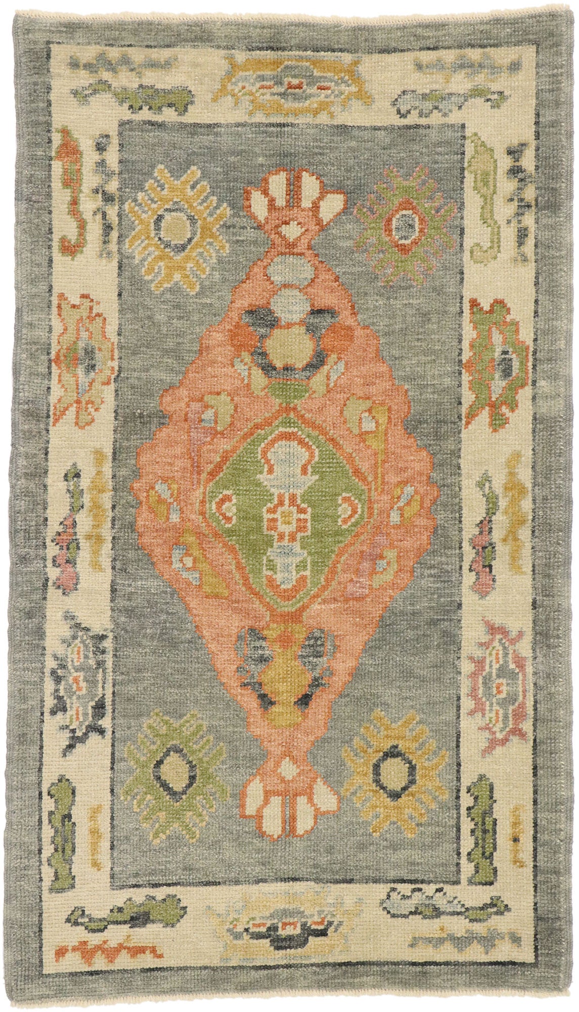 3 x 5 Contemporary Turkish Oushak Rug 53377