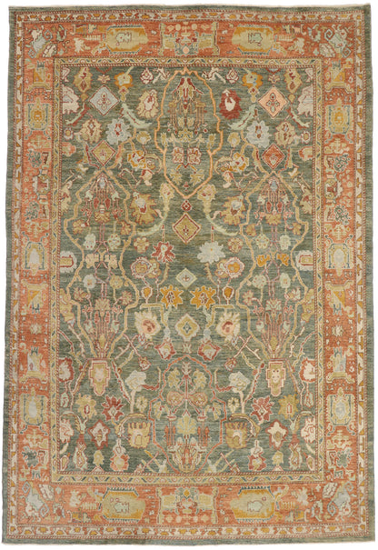 10 x 15 Contemporary Turkish Oushak Rug 53379