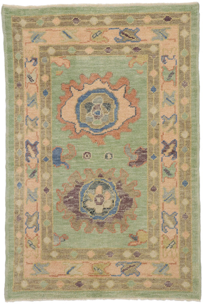 3 x 5 Contemporary Turkish Oushak Rug 53381