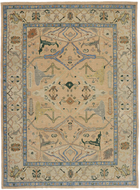 10 x 14 Contemporary Turkish Oushak Rug 53382