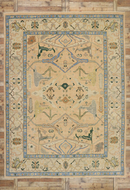 10 x 14 Contemporary Turkish Oushak Rug 53382