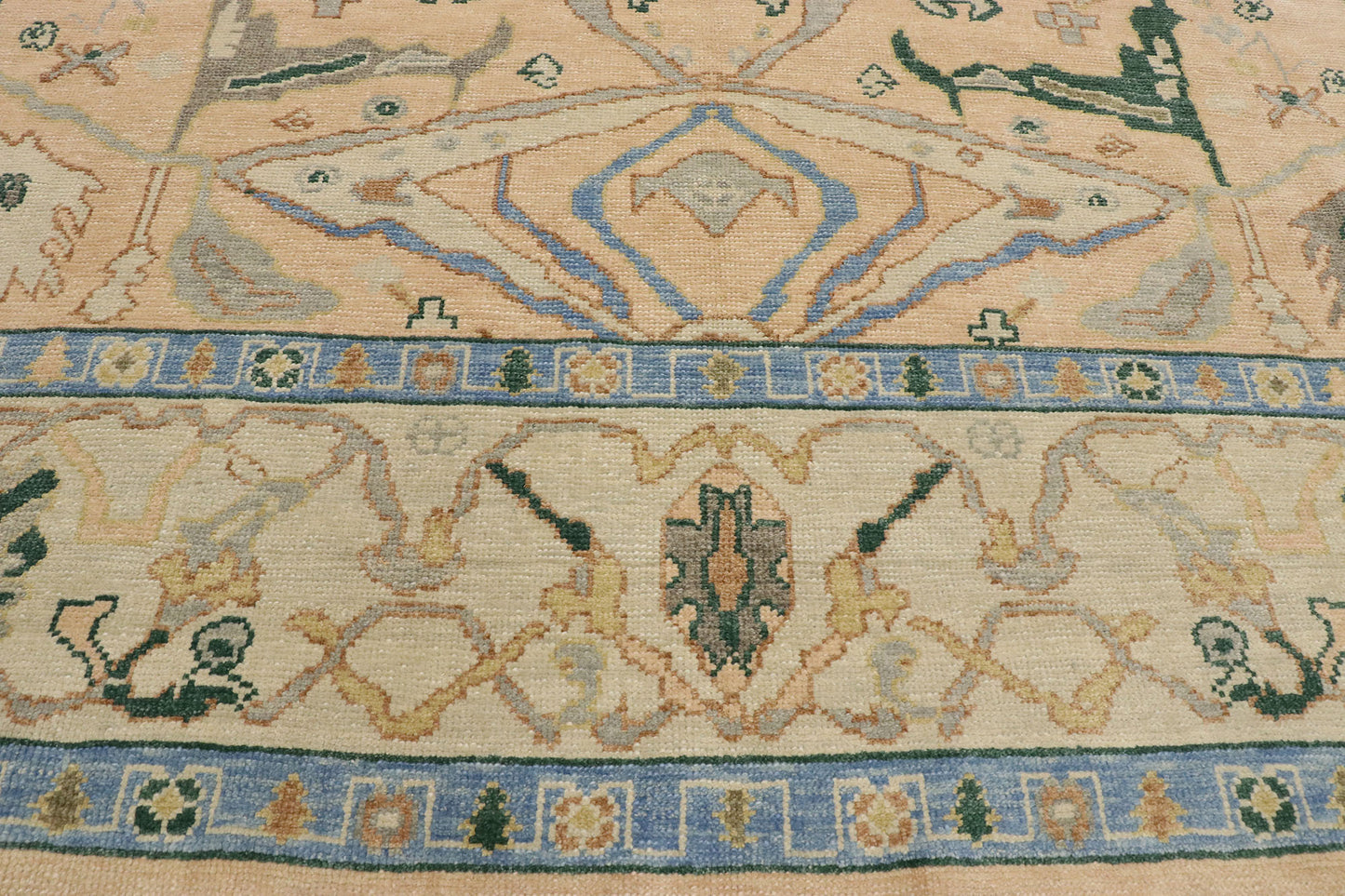 10 x 14 Contemporary Turkish Oushak Rug 53382