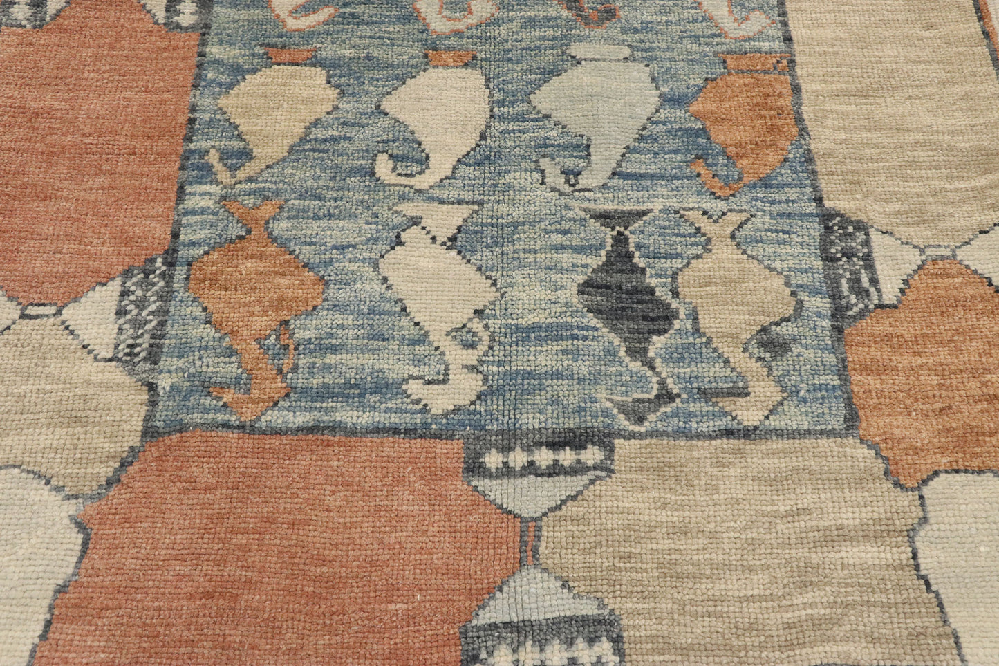 4 x 5 Contemporary Turkish Oushak Rug 53383