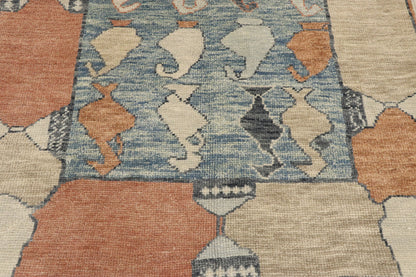 4 x 5 Contemporary Turkish Oushak Rug 53383