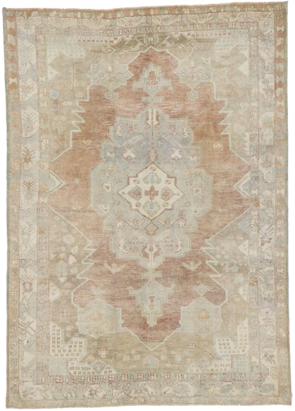 5 x 8 Vintage Turkish Oushak Rug 53387