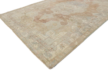 5 x 8 Vintage Turkish Oushak Rug 53387