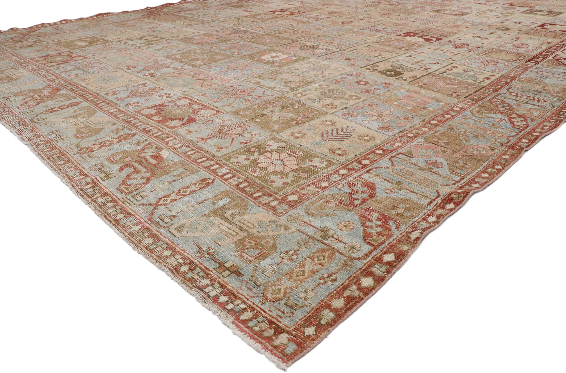 12 x 16 Antique Persian Bakhtiari Rug 53388