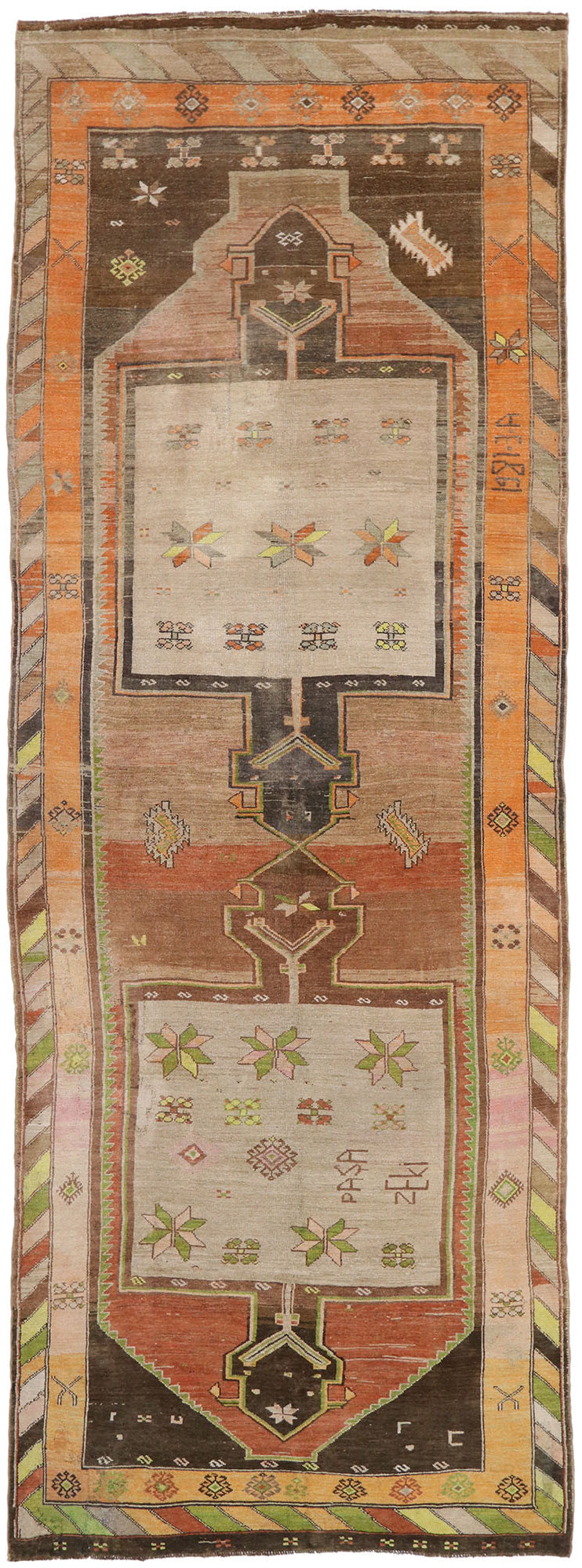 7 x 19 Vintage Turkish Kars Rug 53391