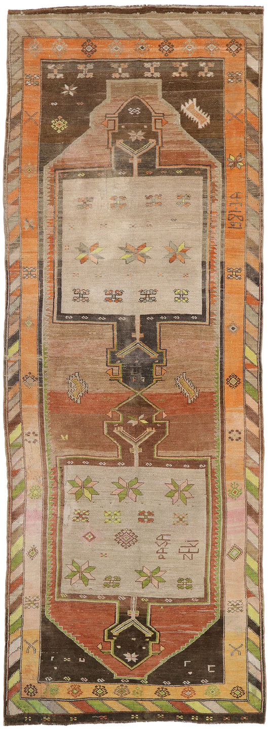 7 x 19 Vintage Turkish Kars Rug 53391