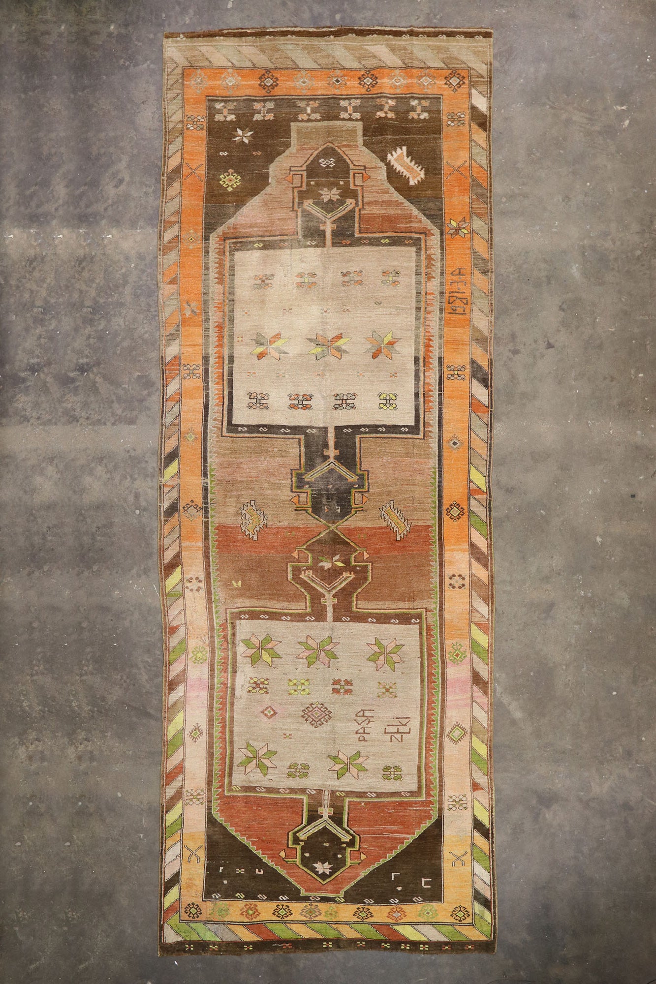 7 x 19 Vintage Turkish Kars Rug 53391