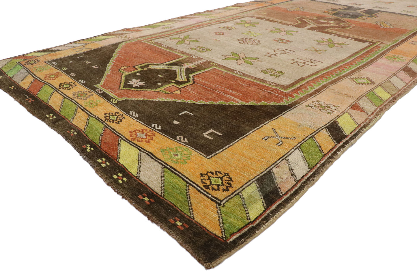 7 x 19 Vintage Turkish Kars Rug 53391