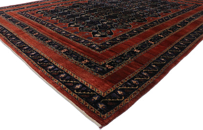 10 x 13 Vintage Persian Bijar Rug 53392