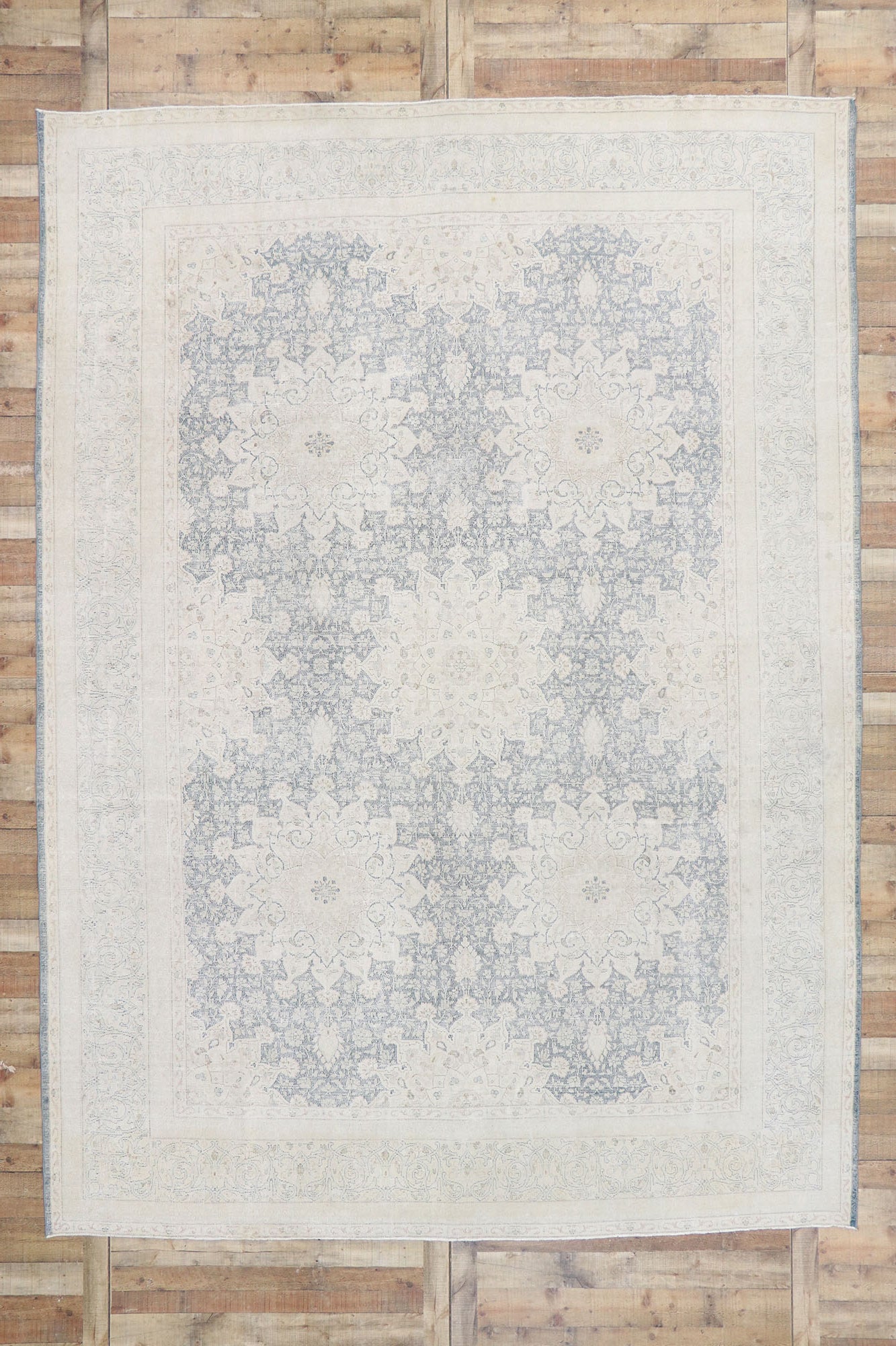10 x 13 Vintage Persian Kerman Rug 53393
