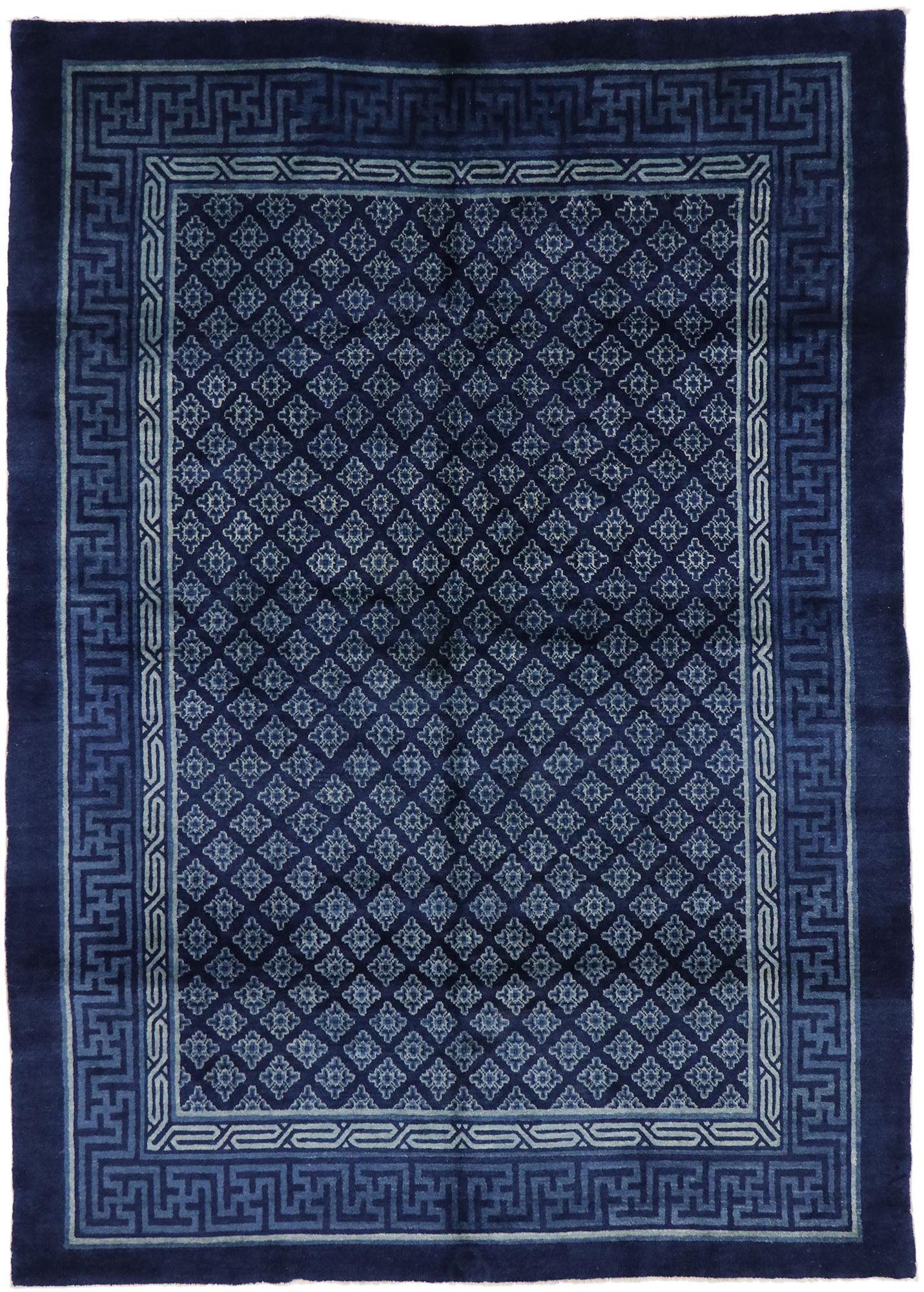 6 x 9 Antique Chinese Baotou Rug 53395