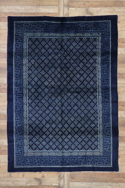 6 x 9 Antique Chinese Baotou Rug 53395