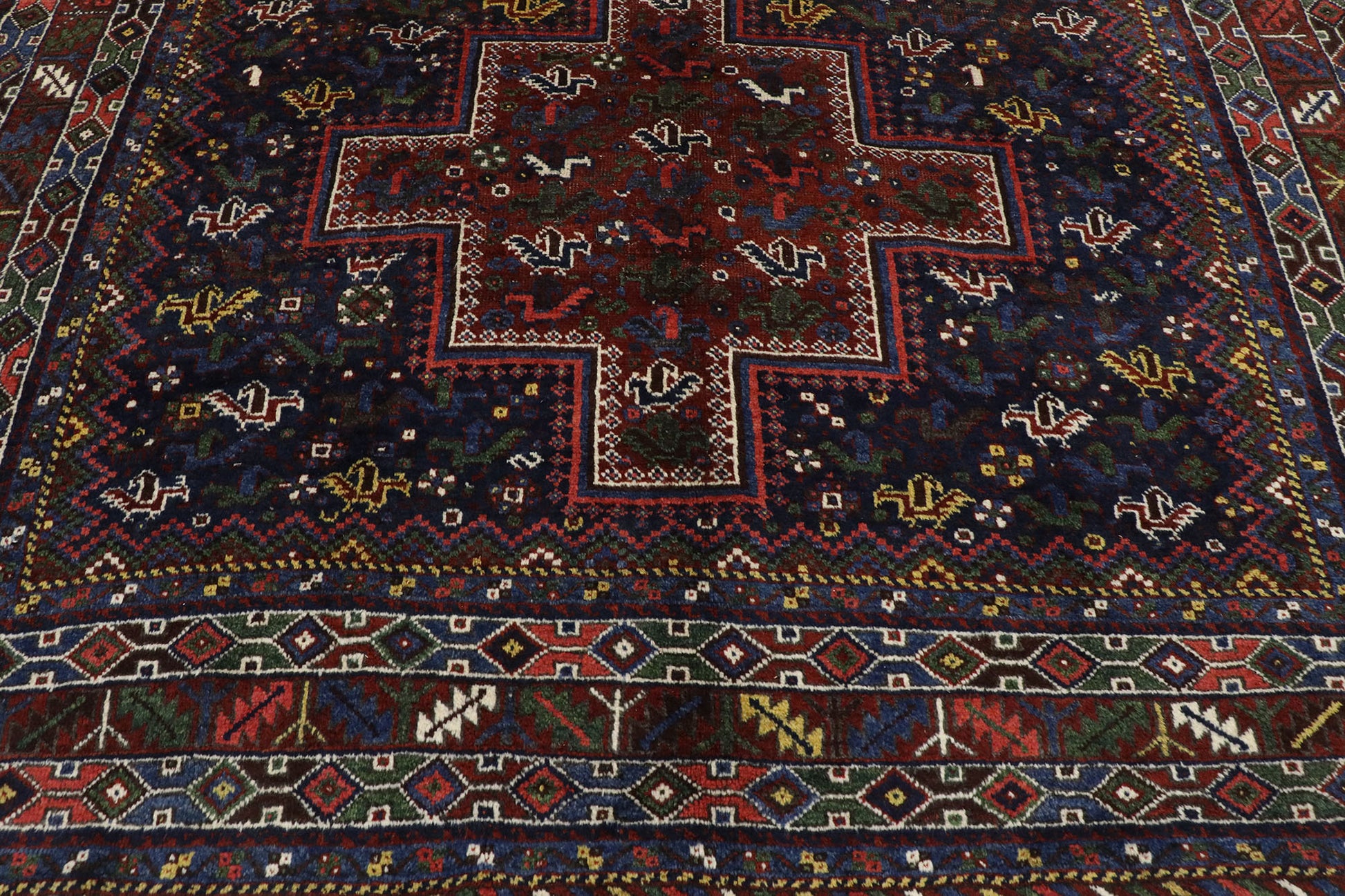 7 x 10 Antique Persian Shiraz Rug 53396