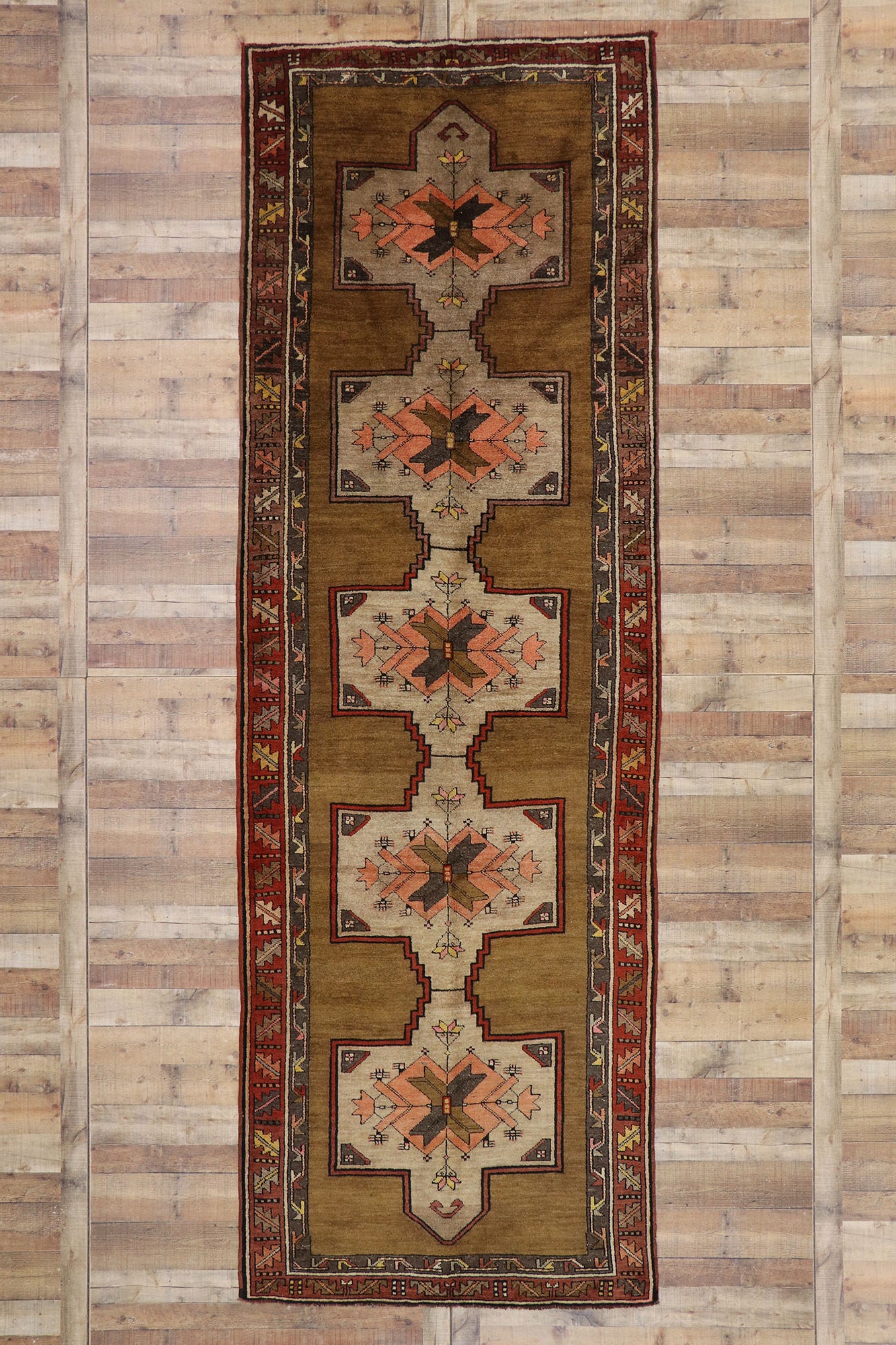 5 x 14 Vintage Turkish Kars Runner 53397