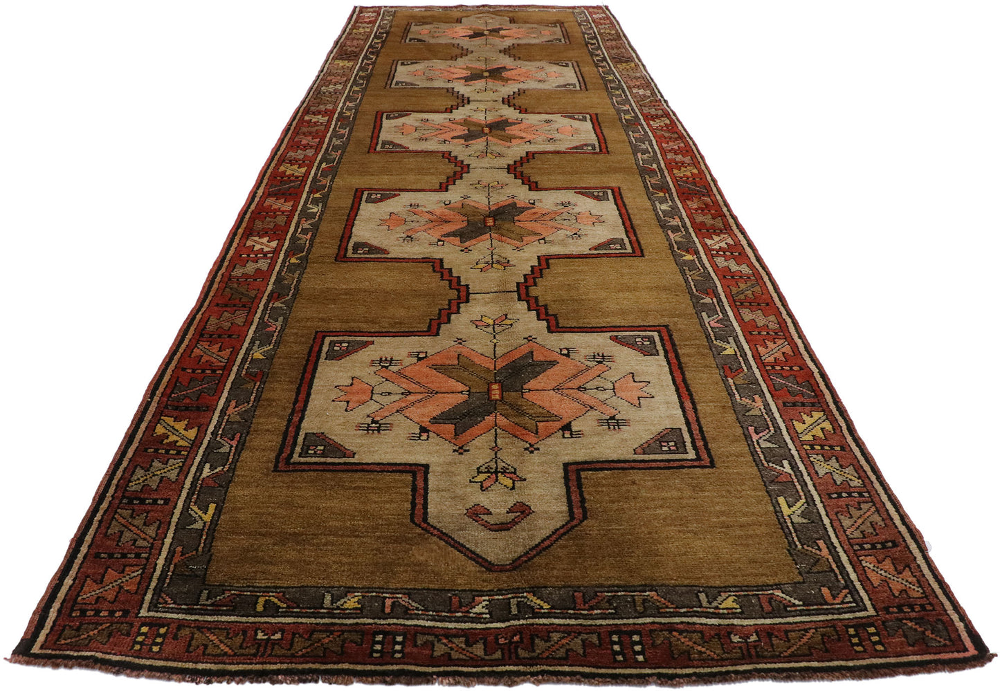 5 x 14 Vintage Turkish Kars Runner 53397