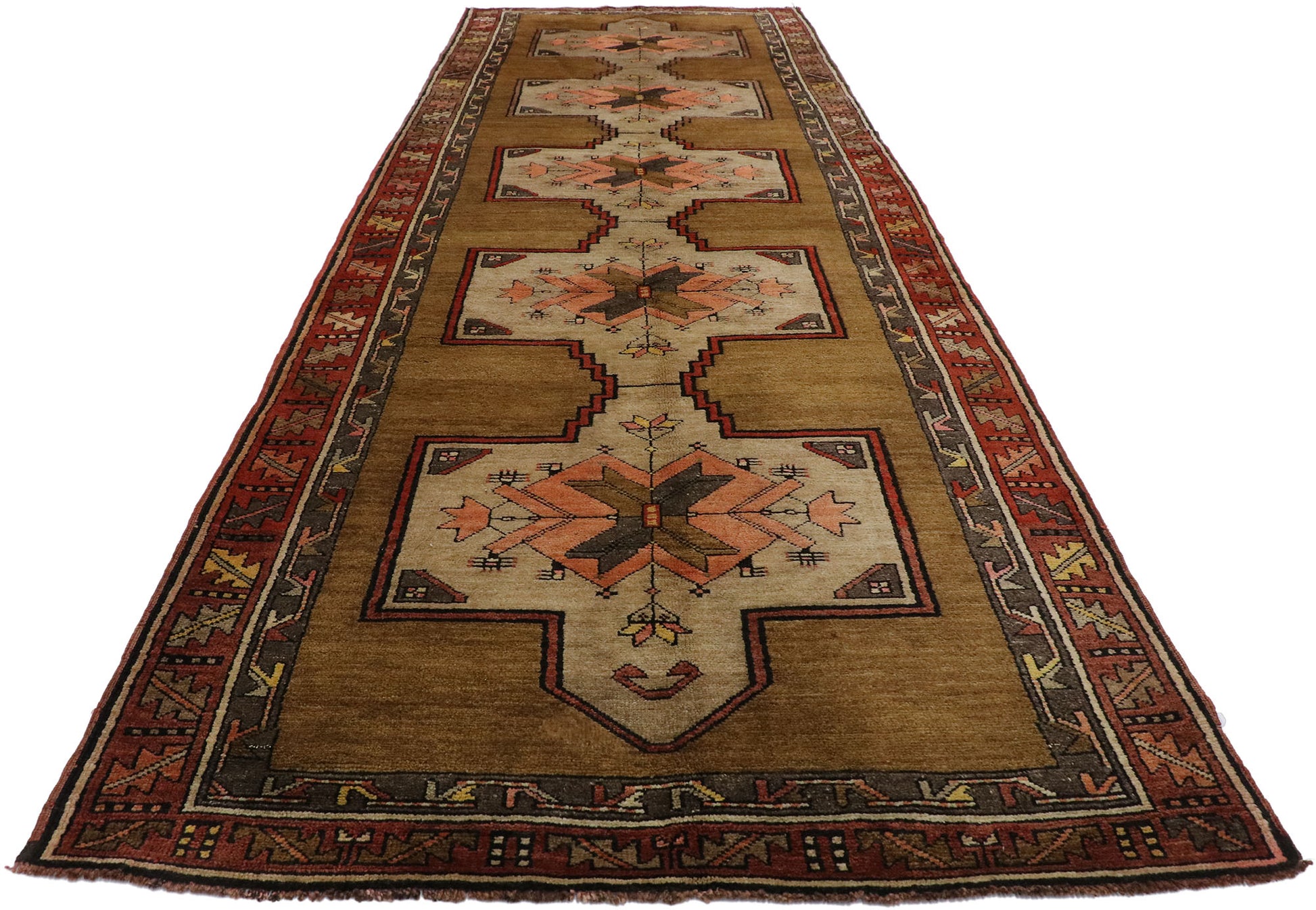 5 x 14 Vintage Turkish Kars Runner 53397