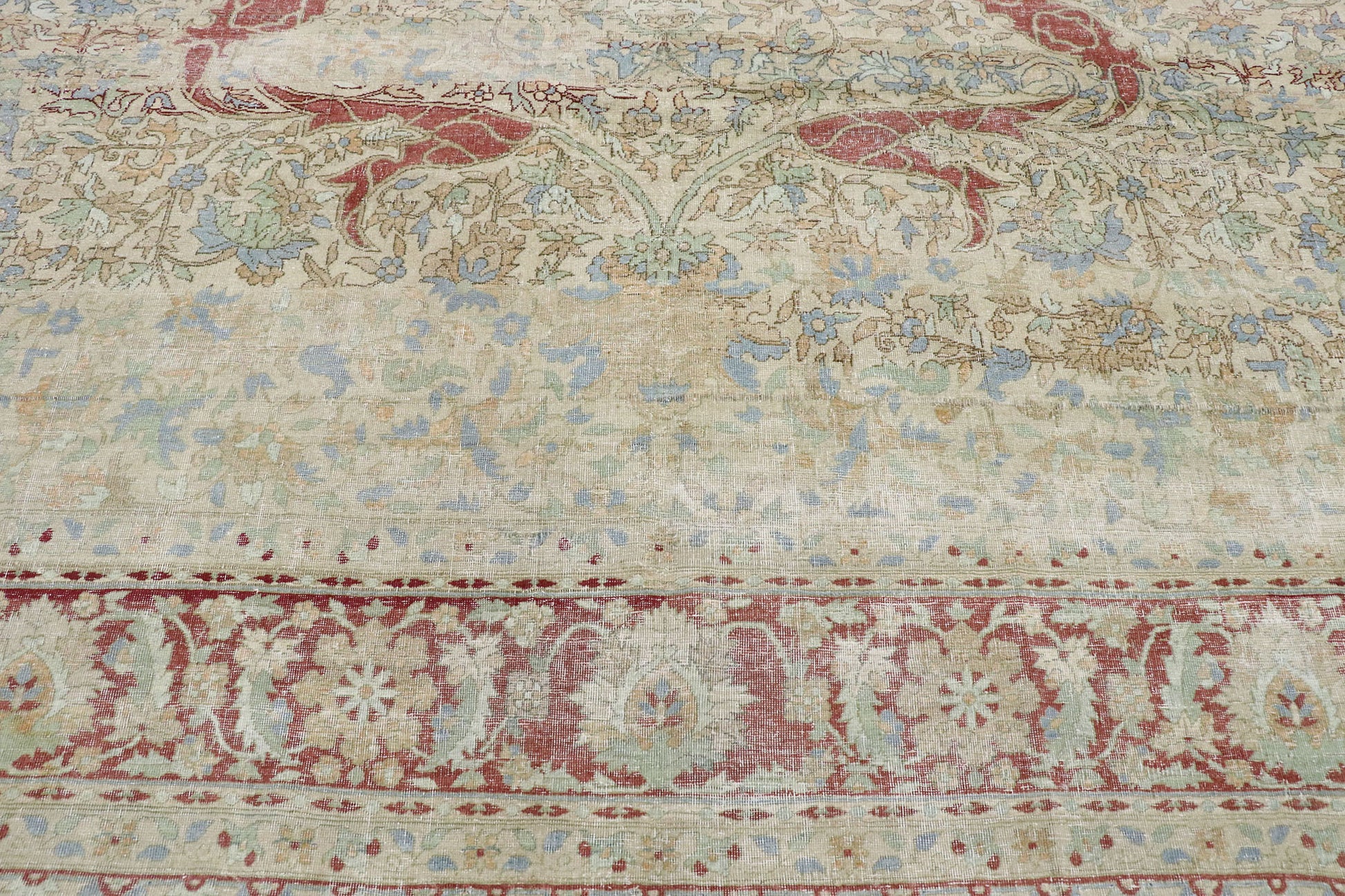 9 x 12 Antique Persian Kerman Rug 53399