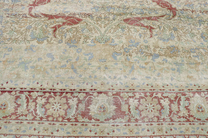 9 x 12 Antique Persian Kerman Rug 53399