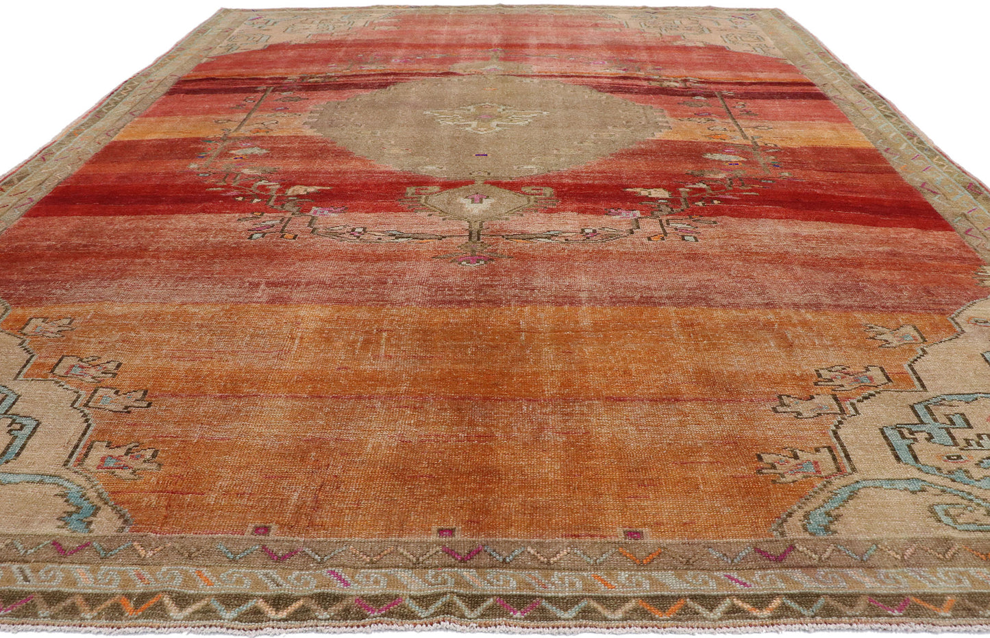 11 x 13 Vintage Turkish Kars Rug 53400