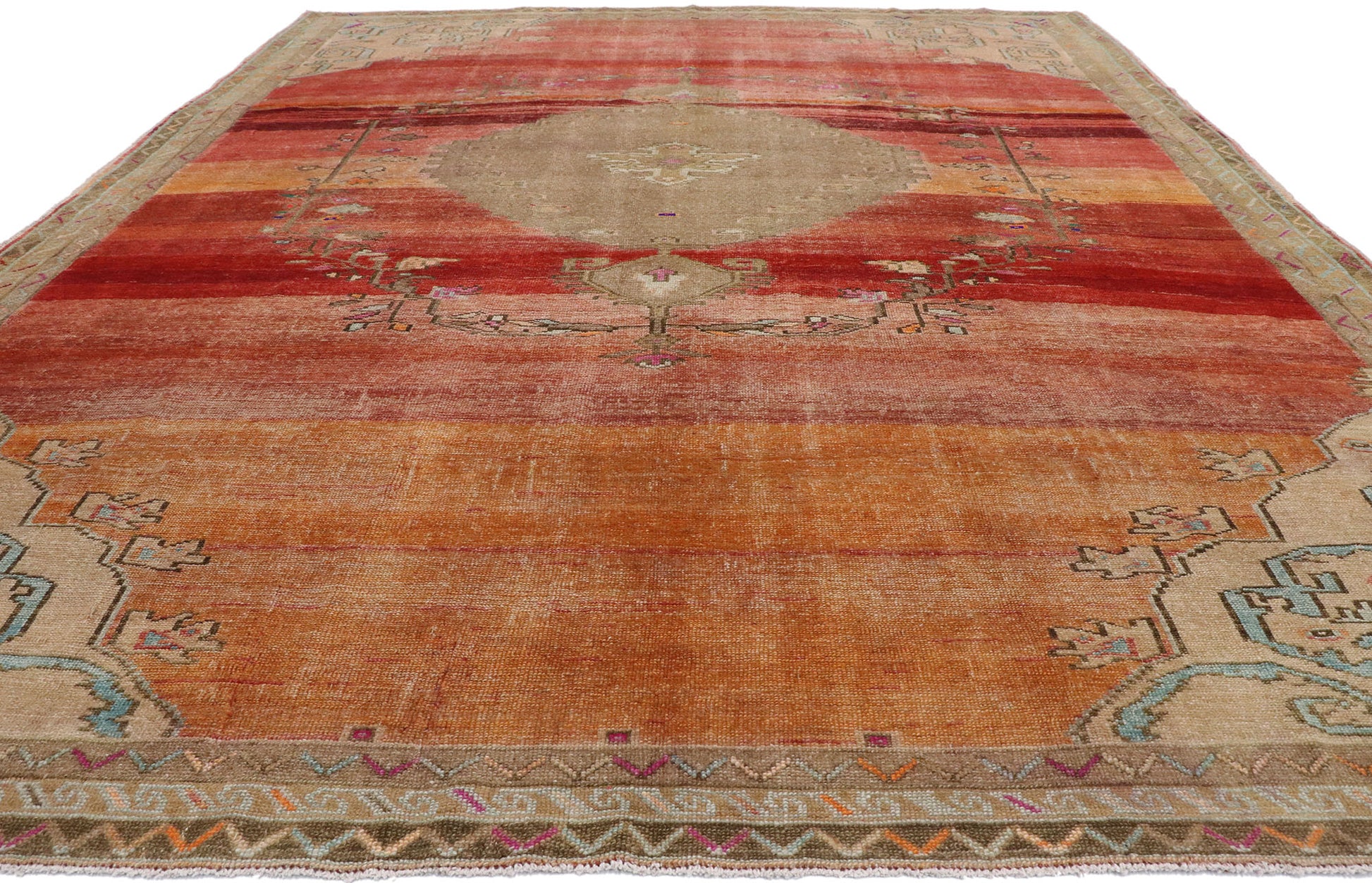 11 x 13 Vintage Turkish Kars Rug 53400