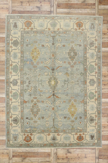 9 x 13 Contemporary Turkish Oushak Rug 53402