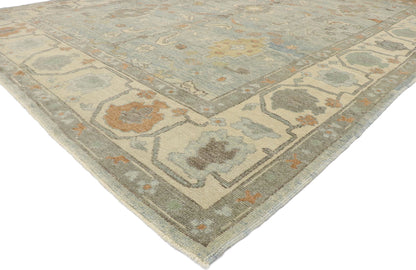 9 x 13 Contemporary Turkish Oushak Rug 53402
