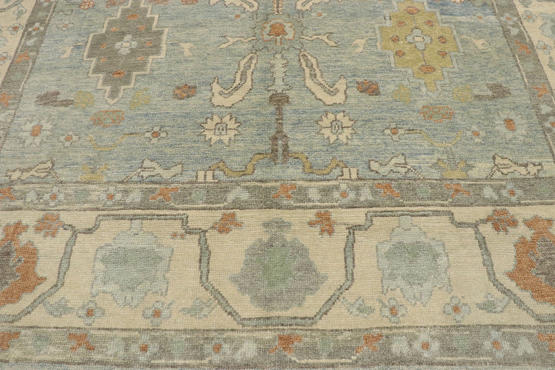 9 x 13 Contemporary Turkish Oushak Rug 53402