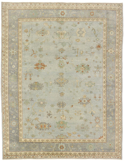 9 x 12 Contemporary Turkish Oushak Rug 53403