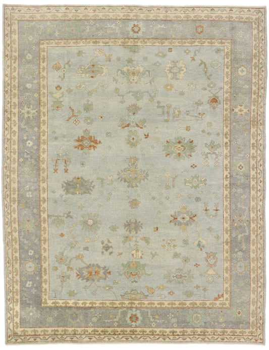 9 x 12 Contemporary Turkish Oushak Rug 53403