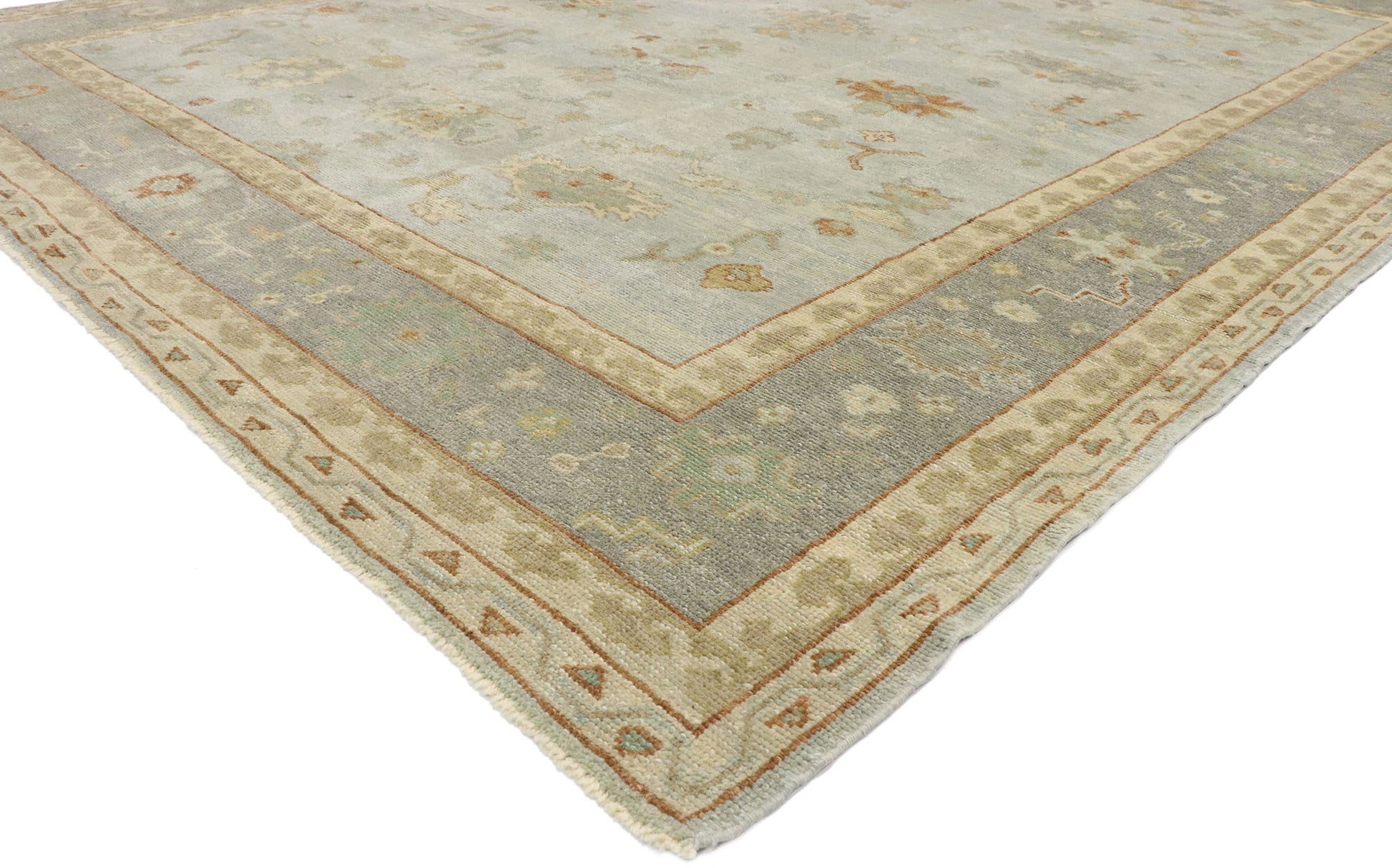 9 x 12 Contemporary Turkish Oushak Rug 53403