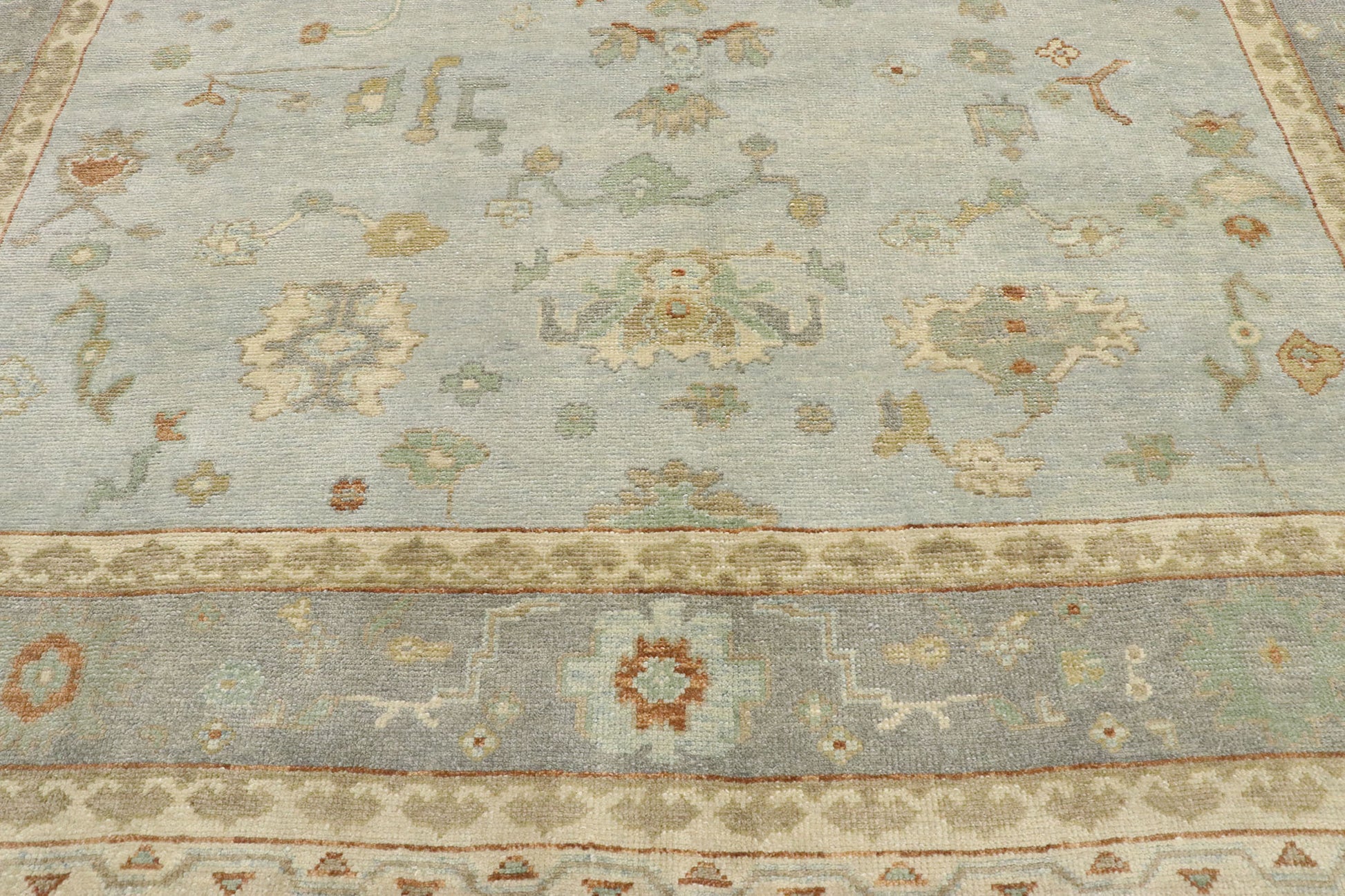 9 x 12 Contemporary Turkish Oushak Rug 53403