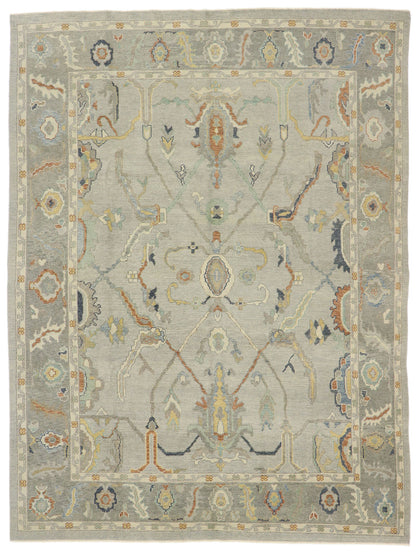 9 x 12 Contemporary Turkish Oushak Rug 53405