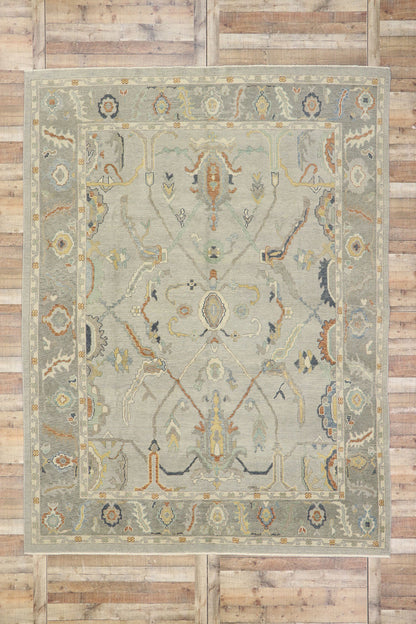 9 x 12 Contemporary Turkish Oushak Rug 53405