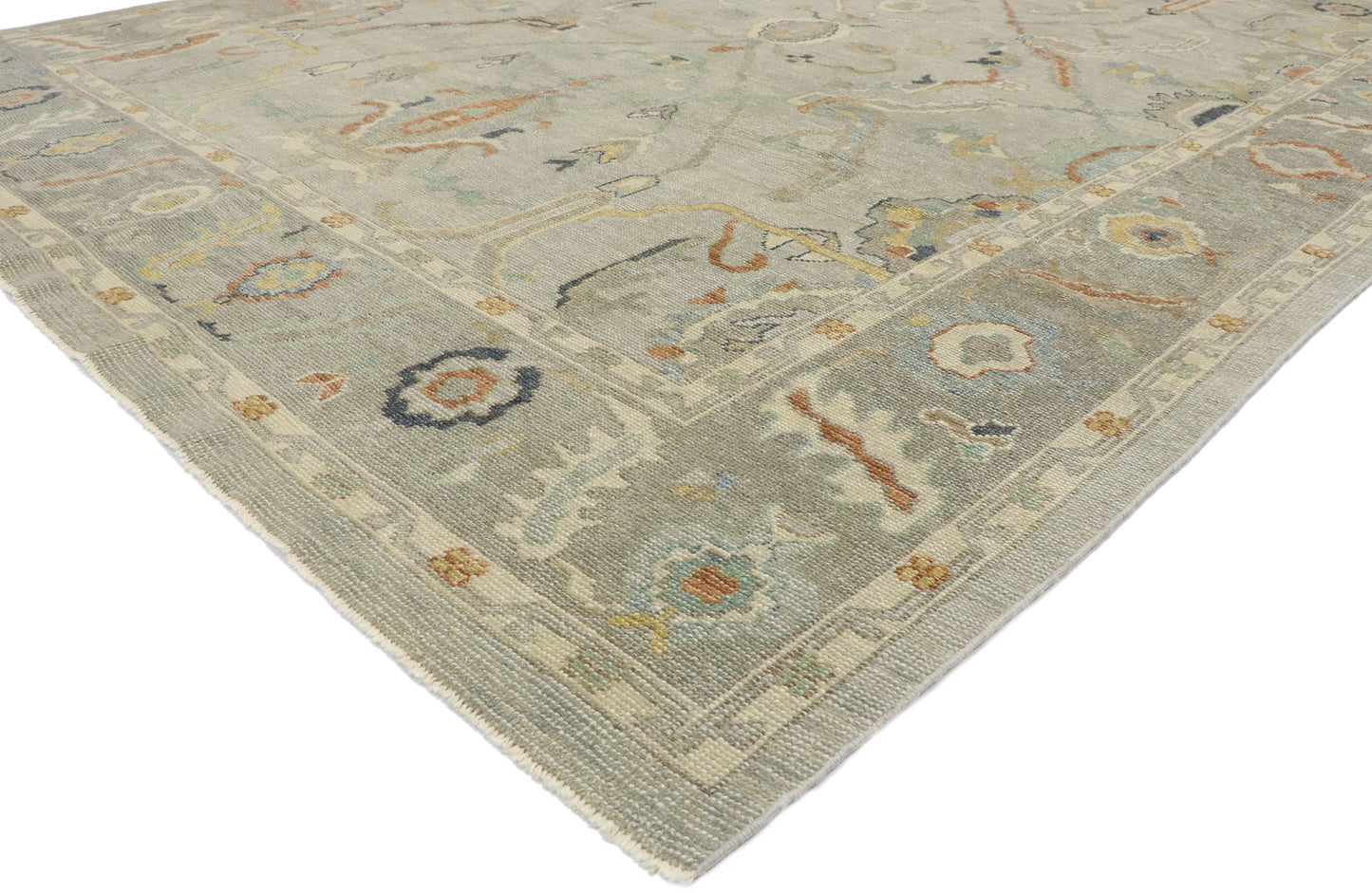 9 x 12 Contemporary Turkish Oushak Rug 53405