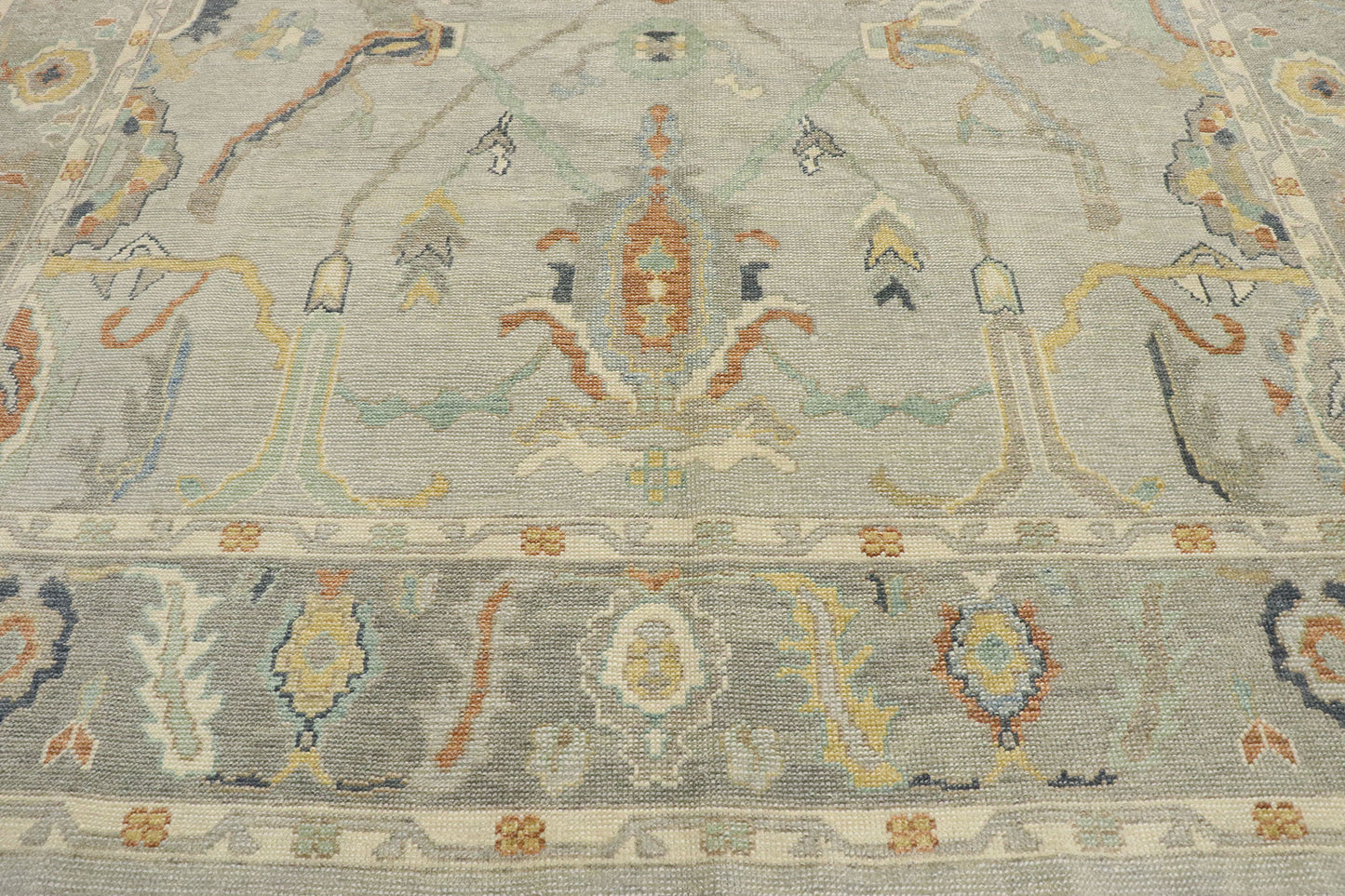 9 x 12 Contemporary Turkish Oushak Rug 53405