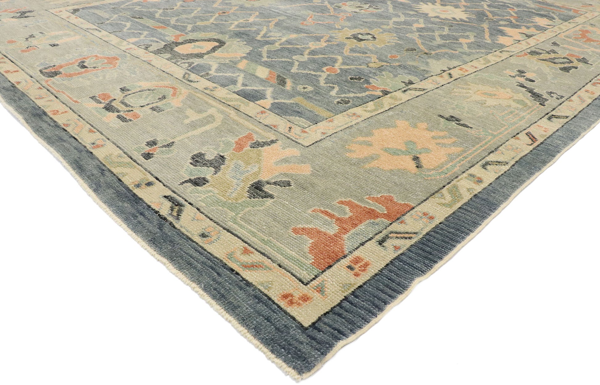 10 x 12 Contemporary Turkish Oushak Rug 53406