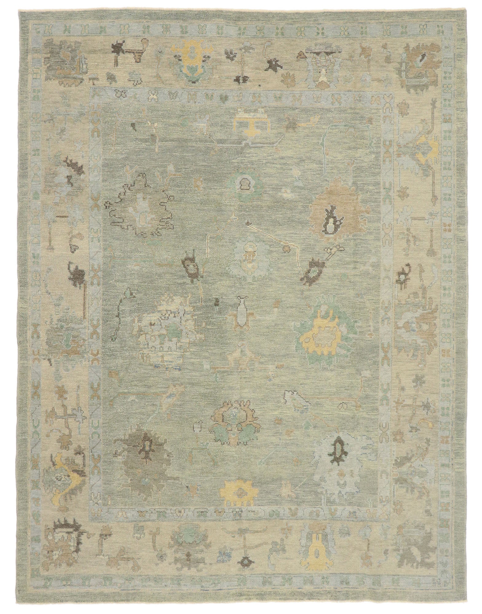 9 x 12 Turkish Oushak Rug 53407