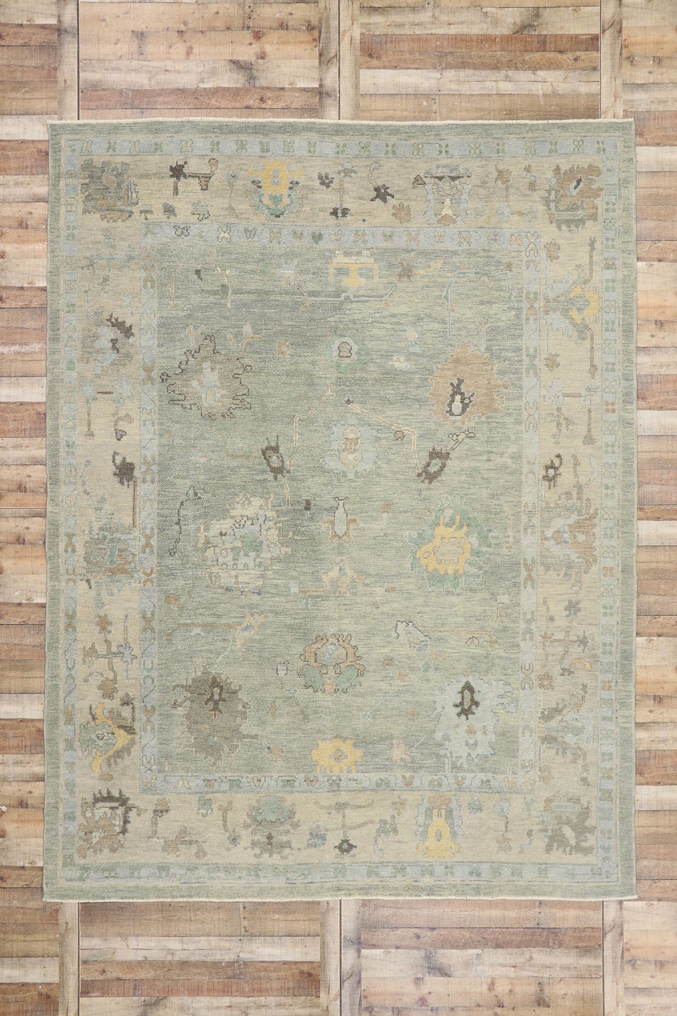9 x 12 Turkish Oushak Rug 53407